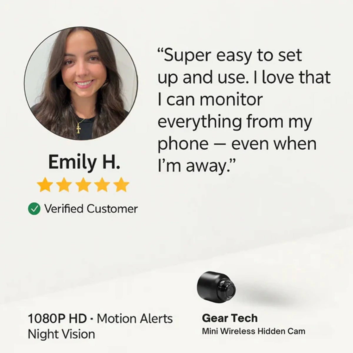 Wireless Nanny Camera with Sound for Home Use