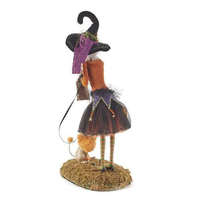 Witch Figurine Handcrafted Resin Halloween Décor