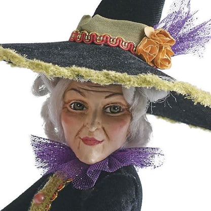 Witch Figurine Handcrafted Resin Halloween Décor
