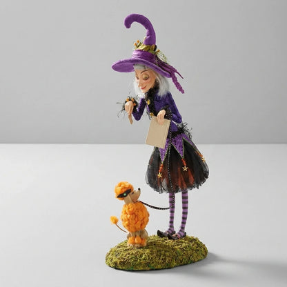 Witch Figurine Handcrafted Resin Halloween Décor