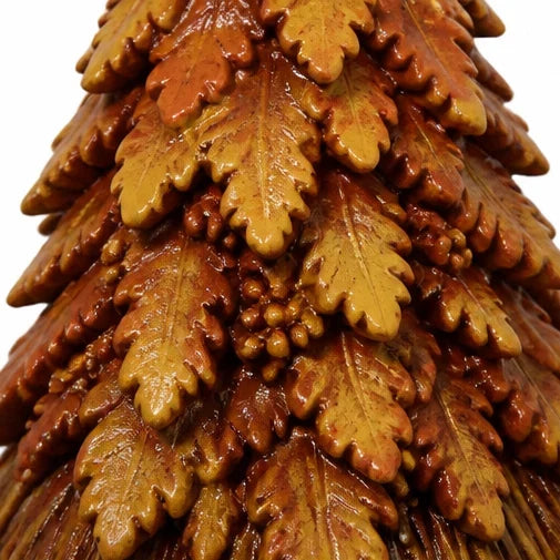 Witch Figurine Leaf-Inspired Sculptural Halloween Decor