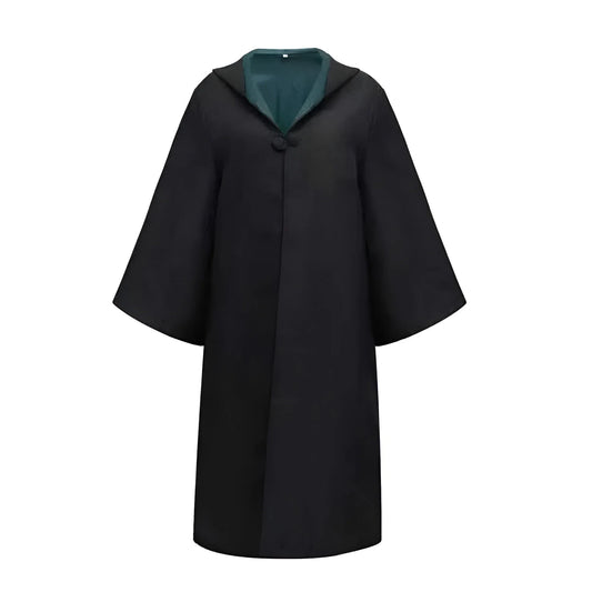 Wizard Costume Lightweight Hooded Robe Scarf Tie & Glasses