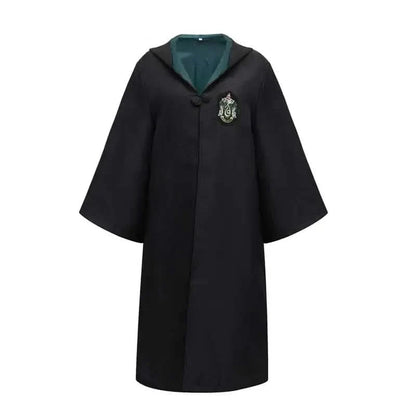 Wizard Costume Set Robe Wand Scarf Tie & Glasses