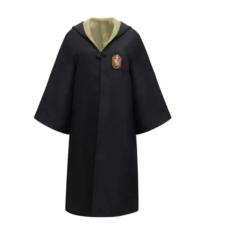 Wizard Costume Set Robe Wand Scarf Tie & Glasses