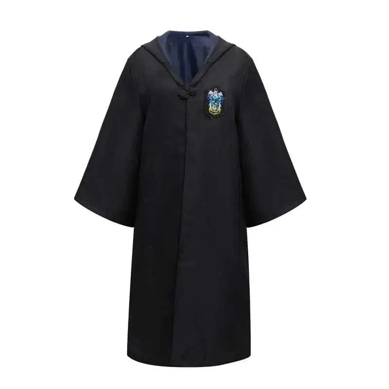 Wizard Costume Set Robe Wand Scarf Tie & Glasses