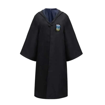 Wizard Costume Set Robe Wand Scarf Tie & Glasses