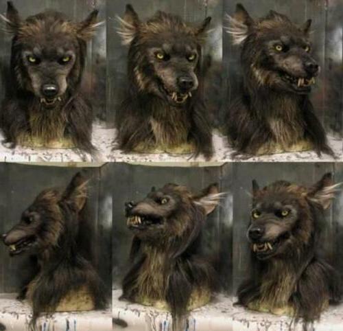 Wolf Mask Silicone Synthetic Hair Breathable Fit