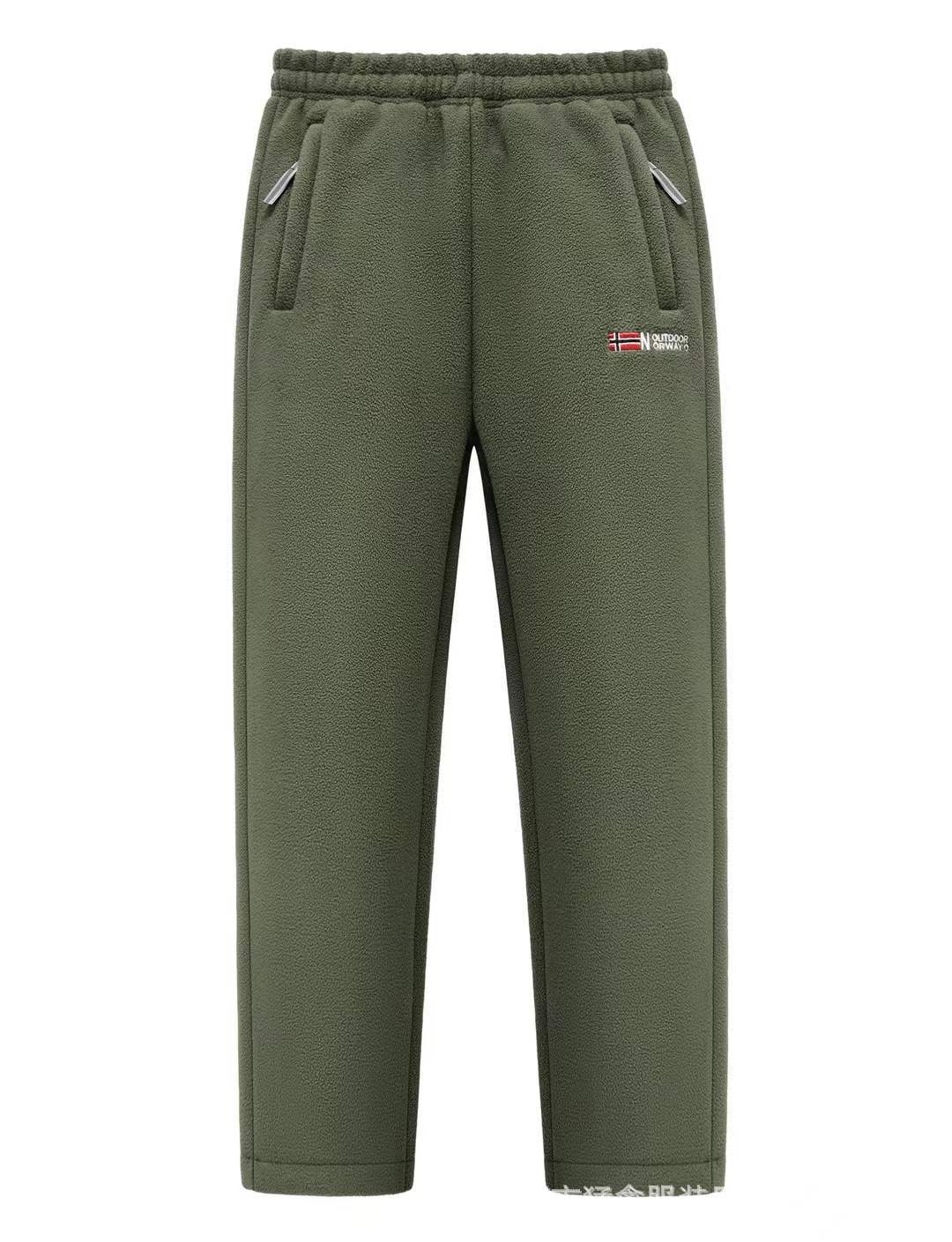 Women's Fleece Pants Thermal Lined Zip Pockets