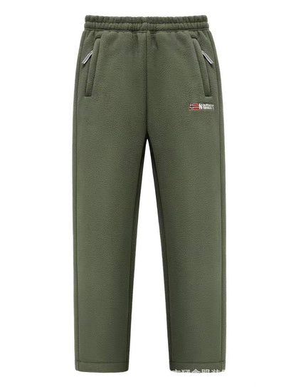 Women's Fleece Pants Thermal Lined Zip Pockets