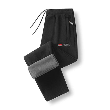Women's Fleece Pants Thermal Lined Zip Pockets