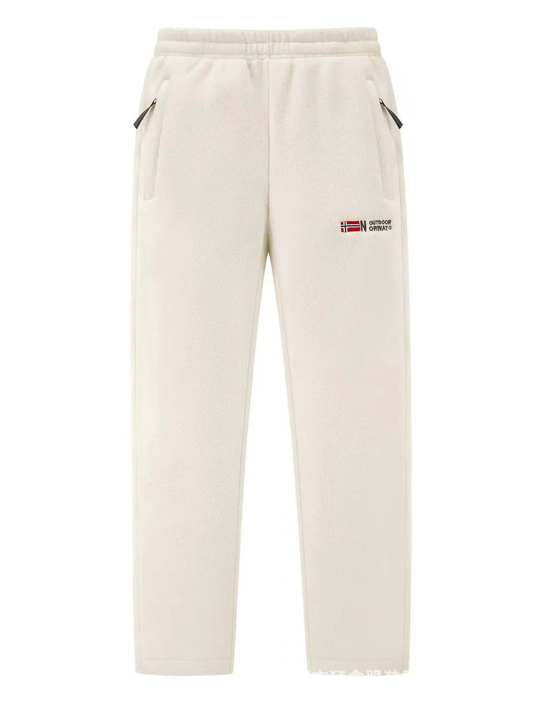 Women's Fleece Pants Thermal Lined Zip Pockets