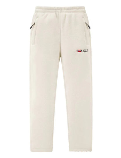 Women's Fleece Pants Thermal Lined Zip Pockets