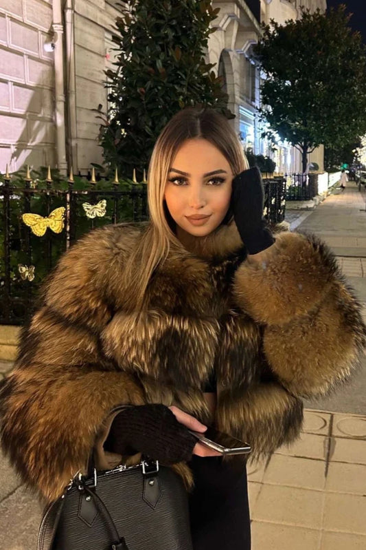 Women's Jacket Faux Fur Tailored Warmth