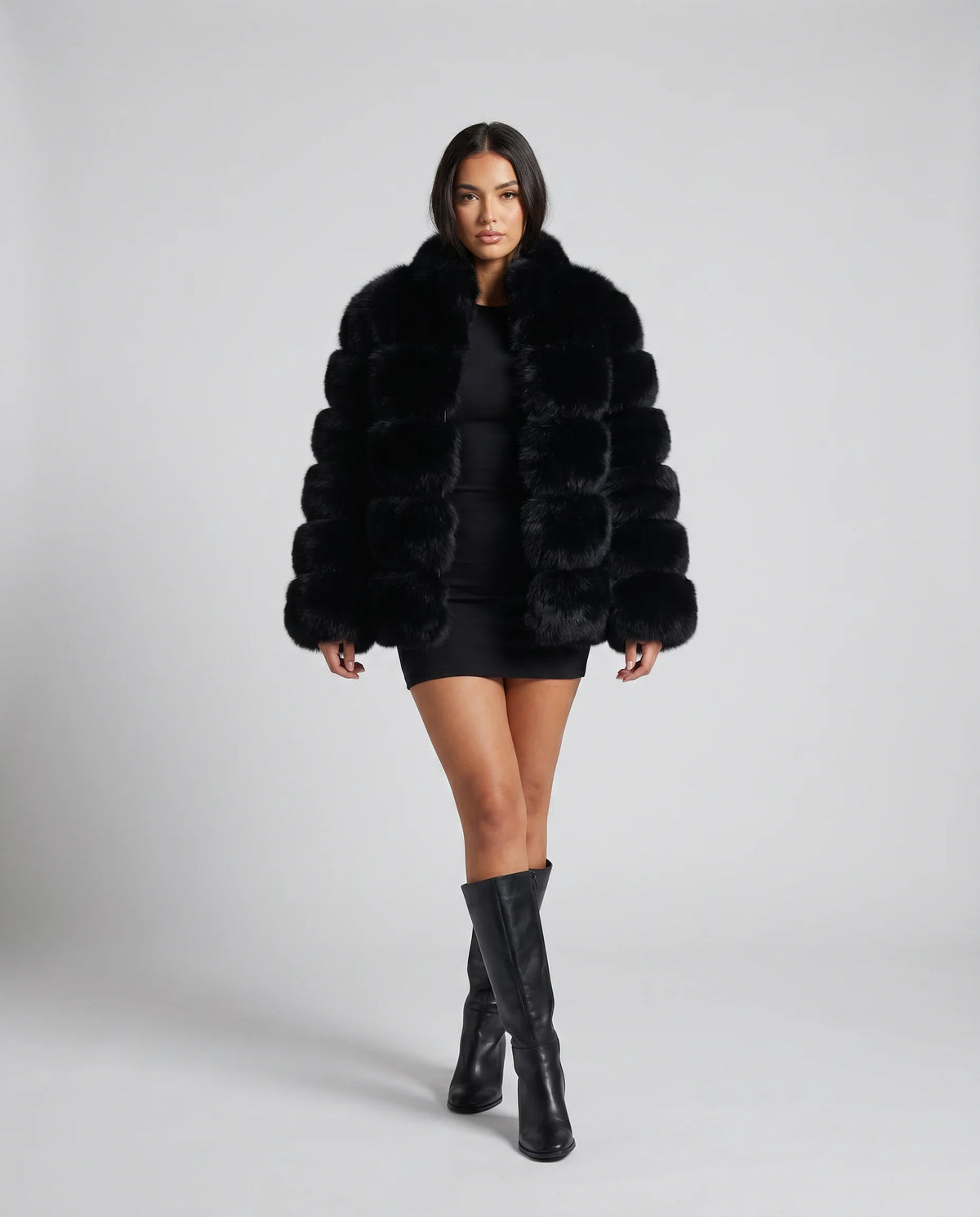 Women's Jacket Faux Fur Tailored Warmth