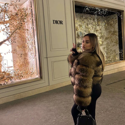 Women's Jacket Faux Fur Tailored Warmth