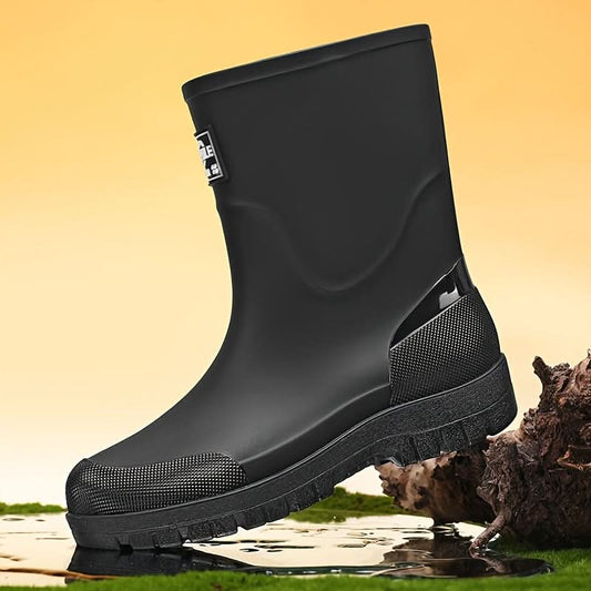 Women's Rain Boots Waterproof Slip-Resistant Cushioned EVA Insole