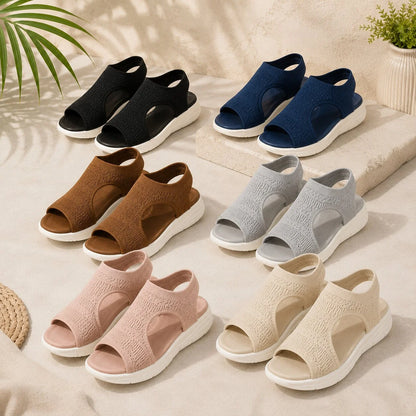 Women's Sandals Contoured Arch Support & Breathable Knit