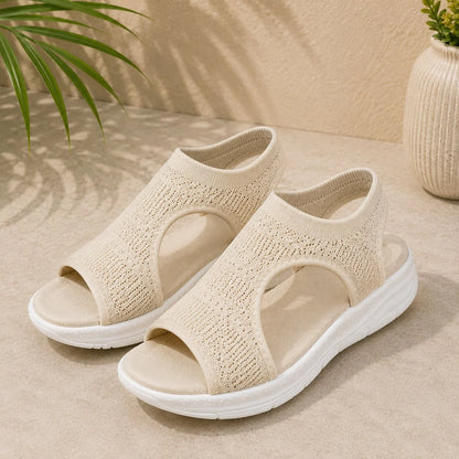 Women's Sandals Contoured Arch Support & Breathable Knit
