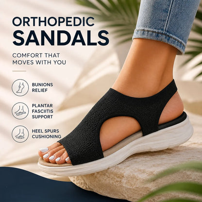 Women's Sandals Contoured Arch Support & Breathable Knit