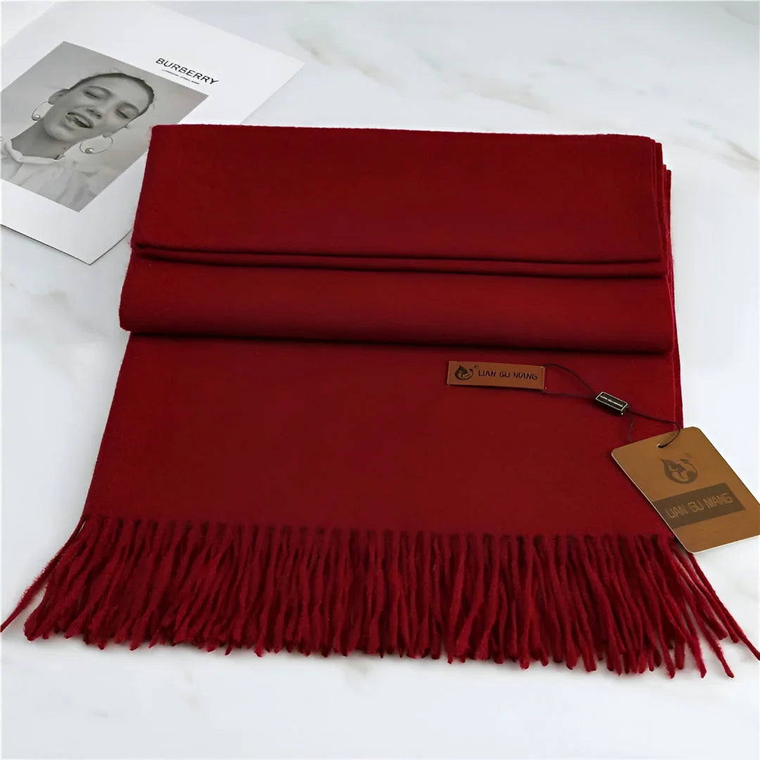 Women's Scarf Cashmere Warmth With Decorative Fringe