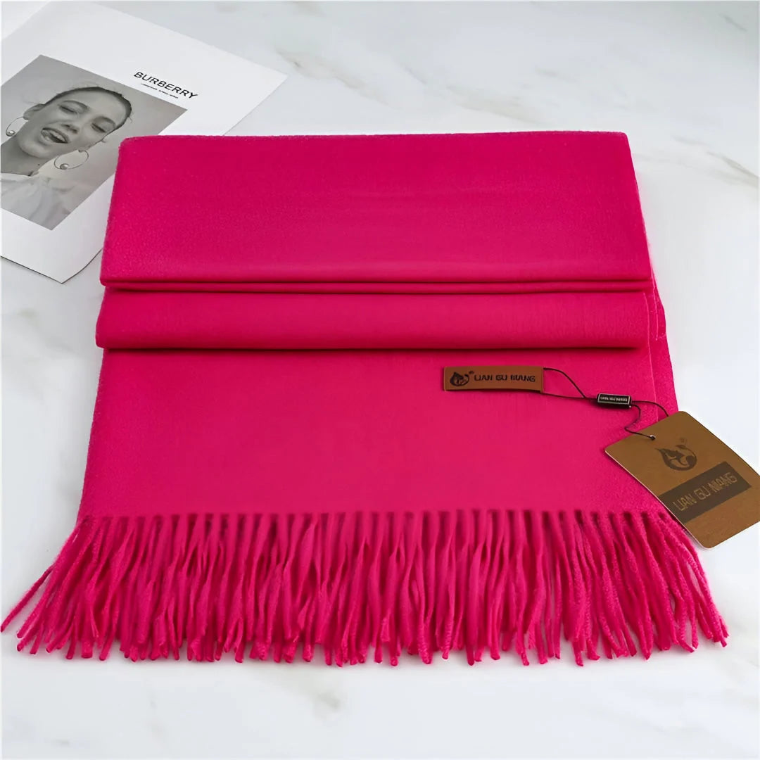 Women's Scarf Cashmere Warmth With Decorative Fringe