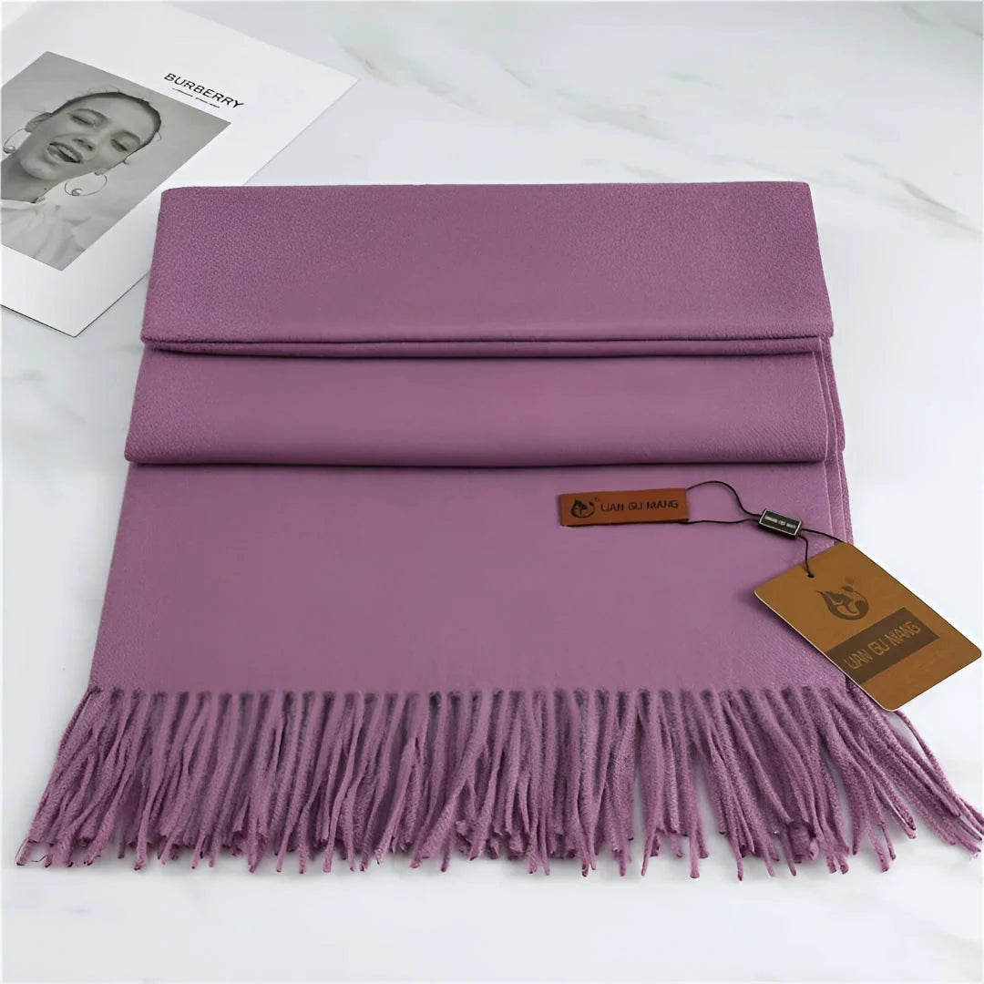 Women's Scarf Cashmere Warmth With Decorative Fringe