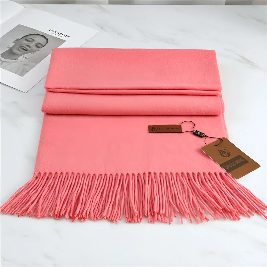 Women's Scarf Cashmere Warmth With Decorative Fringe