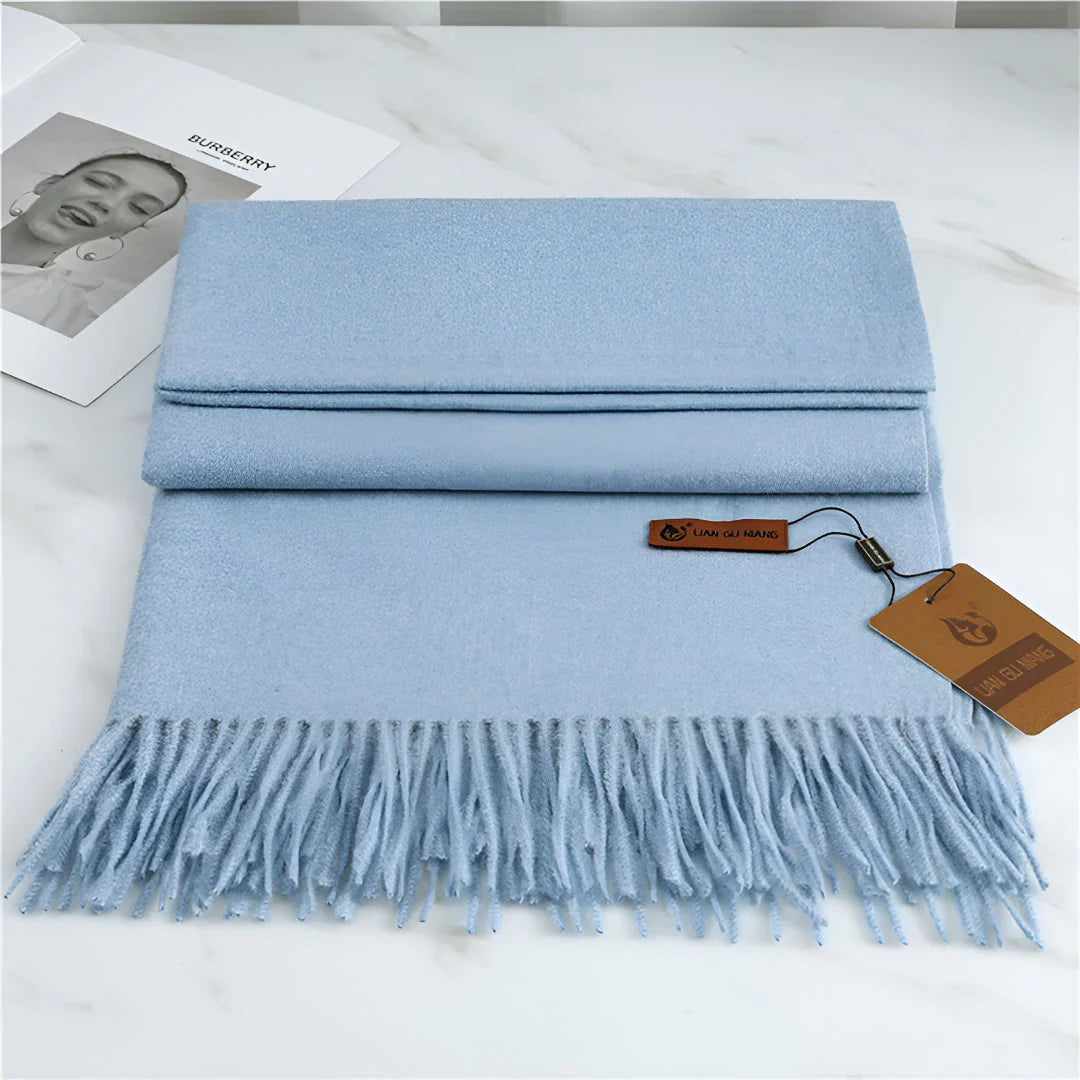Women's Scarf Cashmere Warmth With Decorative Fringe