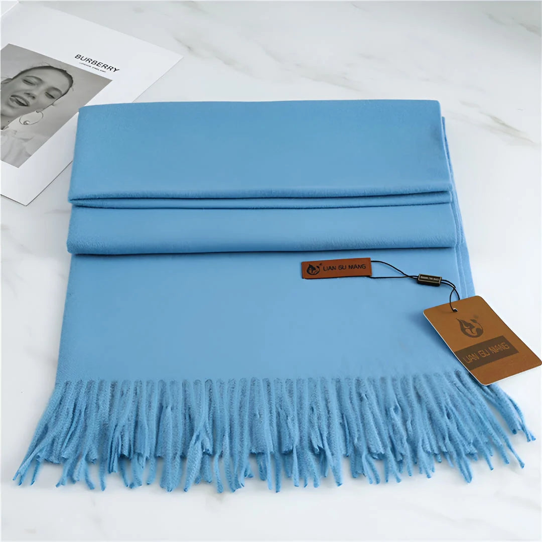 Women's Scarf Cashmere Warmth With Decorative Fringe