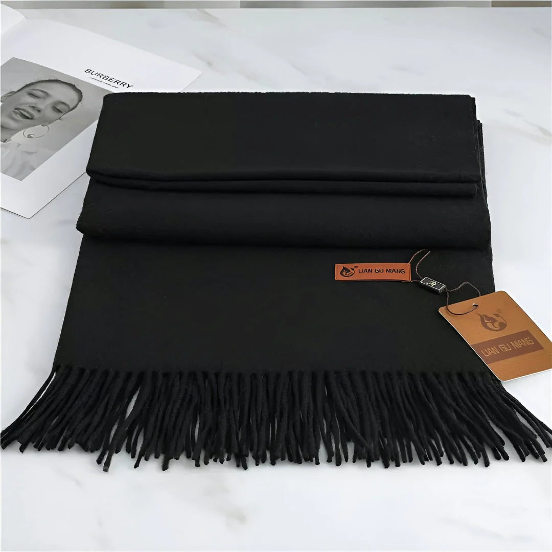 Women's Scarf Cashmere Warmth With Decorative Fringe