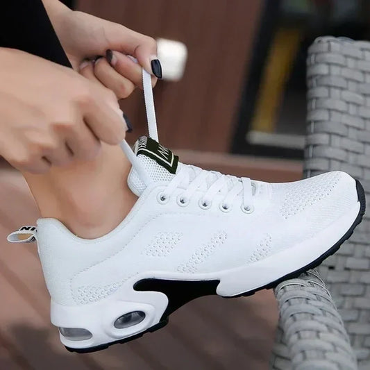 Women's Sneakers Breathable Mesh Slip-On Cushioned Sole & Slip-Resistant Grip