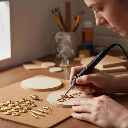 Wood Burning & Engraving Kit Adjustable Temperature 58-Piece Set