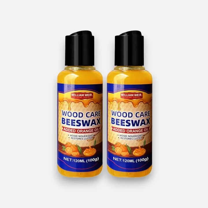 Wood Care Wax Beeswax & Orange Oil Set of 2