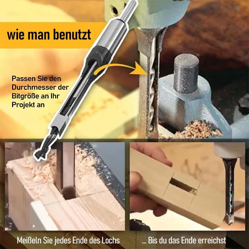 Wood Drill Bit Set Square-Hole Carbon Steel