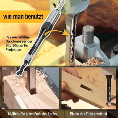 Wood Drill Bit Set Square-Hole Carbon Steel