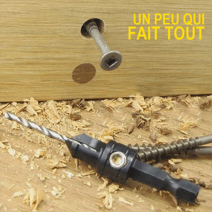 Wood Drill Bit Set Three-In-One Hex Shank 5-Piece