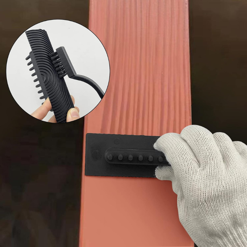 Wood Grain Roller Set Durable Rubber Fine & Coarse
