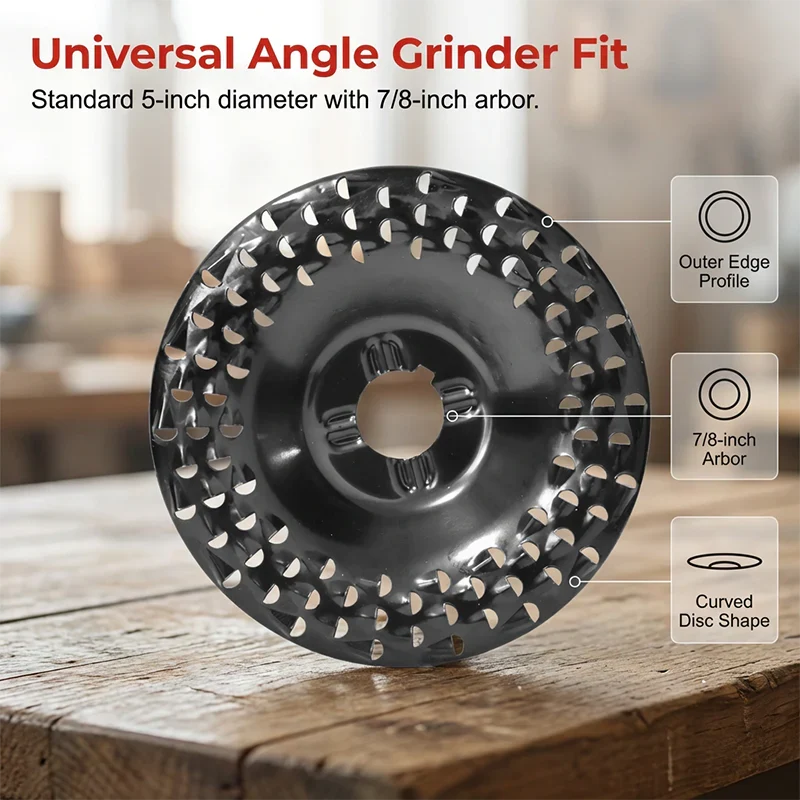Wood Grinding Disc Carbide Hollow Tooth 125 mm