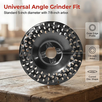 Wood Grinding Disc Carbide Hollow Tooth 125 mm