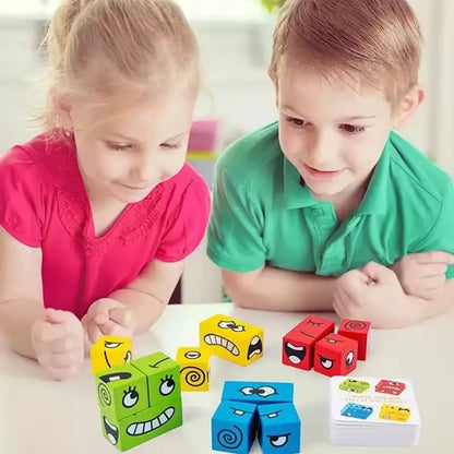 Wooden Block Set Emotional Learning & Eco Paint