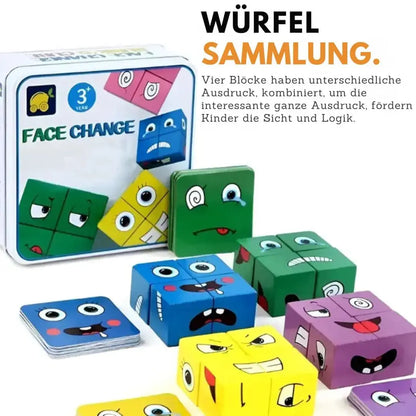 Wooden Block Set Emotional Learning & Eco Paint