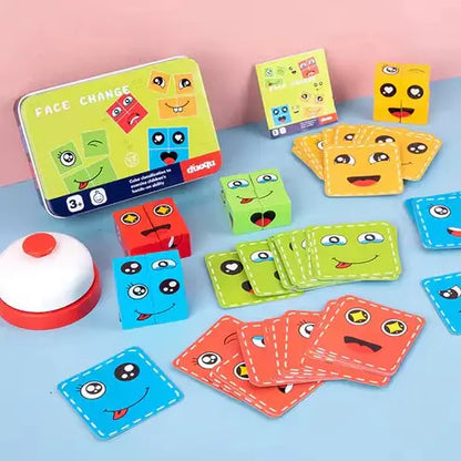 Wooden Block Set Emotional Learning & Eco Paint