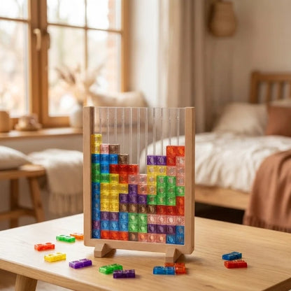 Wooden Block Set Solid Wood Montessori Ages 2+