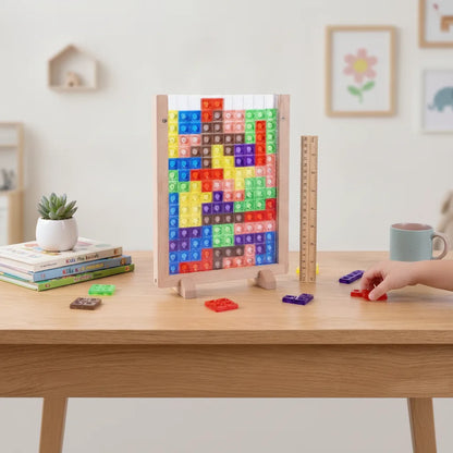 Wooden Block Set Solid Wood Montessori Ages 2+