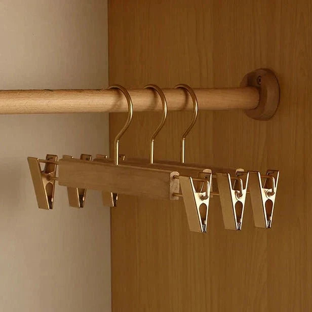 Wooden Clothes Hangers Wide Design Set of 3