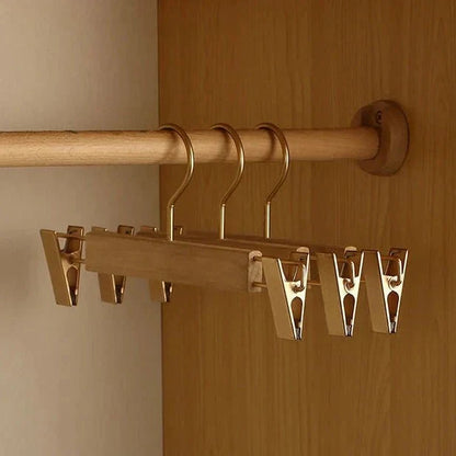 Wooden Clothes Hangers Wide Design Set of 3