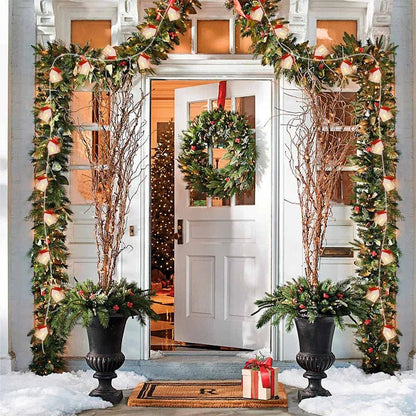 Wooden House Light Warm White LED Cordless
