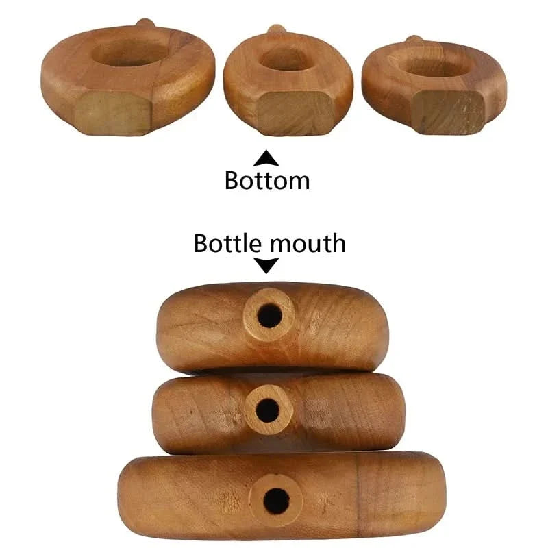 Wooden Vase Handcrafted Three Sizes
