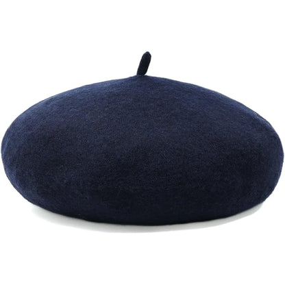 Wool Beret Soft Lightweight One Size Stretch Fit