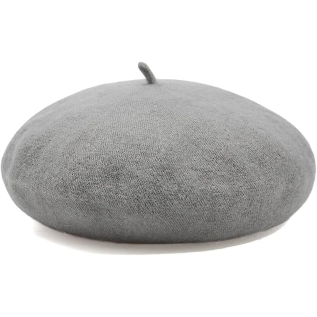 Wool Beret Soft Lightweight One Size Stretch Fit